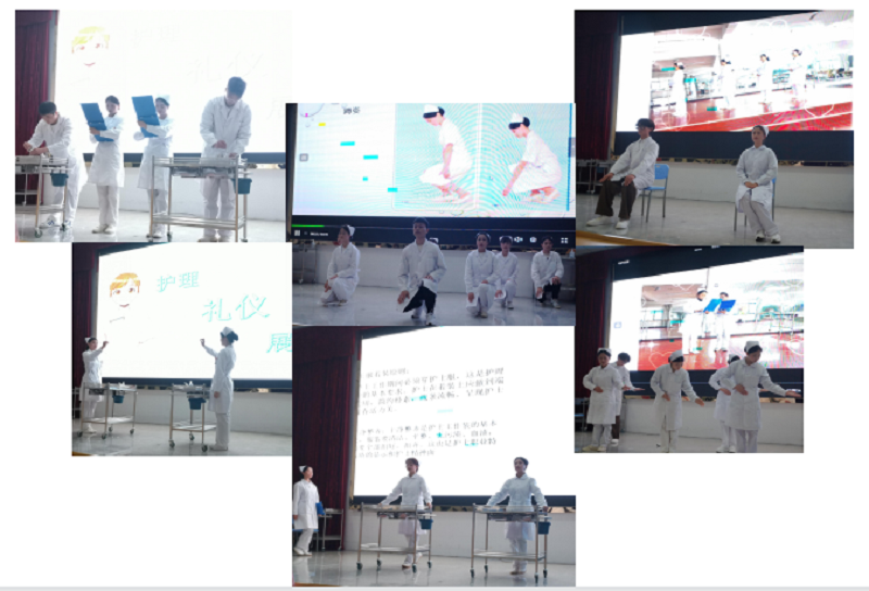 树礼仪形象  展天使风采 ——护理学院隆重举行开云网页版第一届护理礼仪大赛开幕式暨选拔赛初赛(图4)